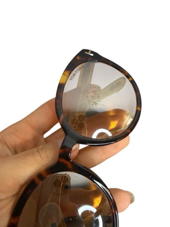 Tom Ford Phillipa Tortoise Shell Round Sunglasses main image 8
